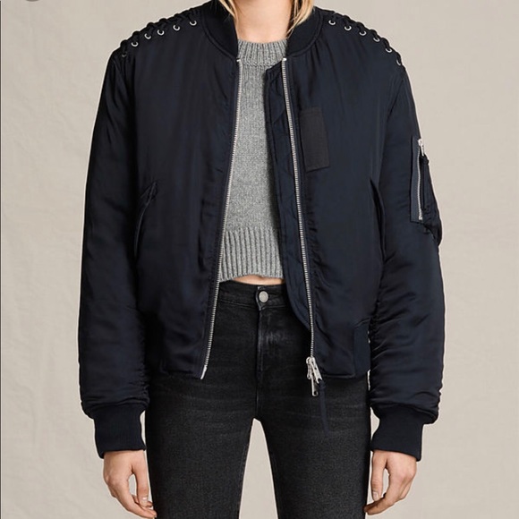All Saints Jackets & Blazers - ⭐️SOLD All saints Bree laced bomber jacket M